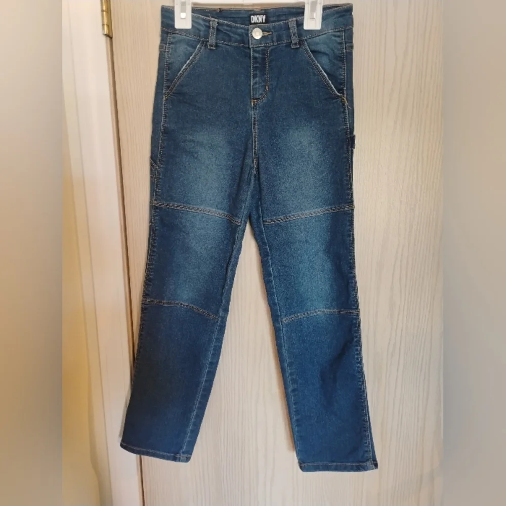 DKNY Girl's Classic Straight Leg Jeans - Picture 1 of 4